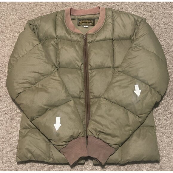 Vintage 60s 70s Small Eddie Bauer Premium Goose Down Quilted Jacket Pants Suit - Picture 6 of 16